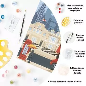 CreArt - 24x30cm - London Loisirs créatifs;Peinture - Numéro d’art - Image 7 - Ravensburger