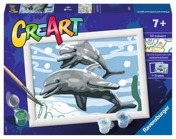 CreArt Veselí delfíni Kreativní a výtvarné hračky;CreArt Malování pro děti - obrázek 1 - Ravensburger