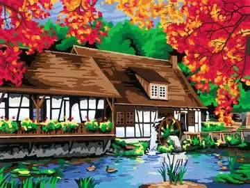 Mill at Blautopf Loisirs créatifs;Peinture - Numéro d’art - Image 2 - Ravensburger