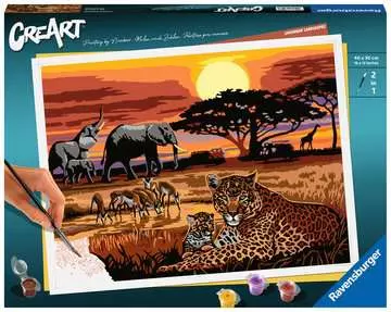 Savannah Landscapes Loisirs créatifs;Peinture - Numéro d’art - Image 1 - Ravensburger