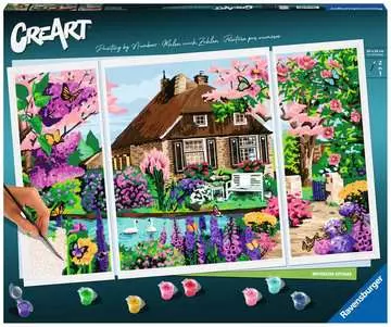 Waterside Cottage Loisirs créatifs;Peinture - Numéro d’art - Image 1 - Ravensburger