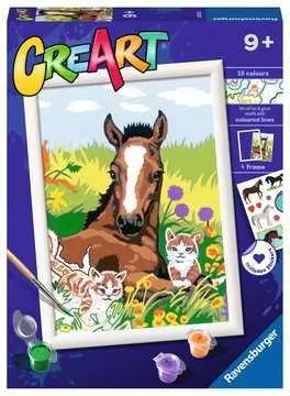 CreArt Kůň a koťata Kreativní a výtvarné hračky;CreArt Malování pro děti - obrázek 1 - Ravensburger