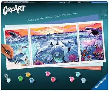 CreArt Báječný podmořský svět Kreativní a výtvarné hračky;CreArt Malování pro dospělé - obrázek 1 - Ravensburger