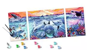 Dolphins at Sunset Loisirs créatifs;Peinture - Numéro d’art - Image 3 - Ravensburger