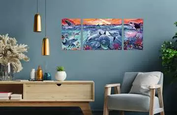 Dolphins at Sunset Loisirs créatifs;Peinture - Numéro d’art - Image 4 - Ravensburger