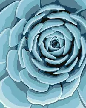 CreArt - 24x30 cm - Fleur bleue Loisirs créatifs;Peinture - Numéro d’art - Image 2 - Ravensburger