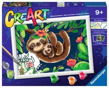 Sweet Sloths Loisirs créatifs;Peinture - Numéro d’art - Image 1 - Ravensburger