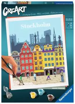 CreArt Trendy města: Stockholm Kreativní a výtvarné hračky;CreArt Malování pro dospělé - obrázek 1 - Ravensburger