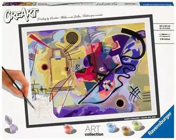 CreArt - 30x40 cm - Kandinsky : Yellow, Red, Blue Loisirs créatifs;Numéro d art - Image 1 - Ravensburger