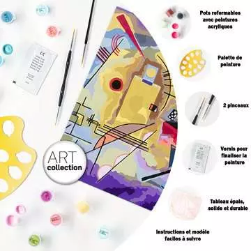 CreArt - 30x40cm - Kandinsky : Yellow, Red, Blue Loisirs créatifs;Peinture - Numéro d’art - Image 6 - Ravensburger