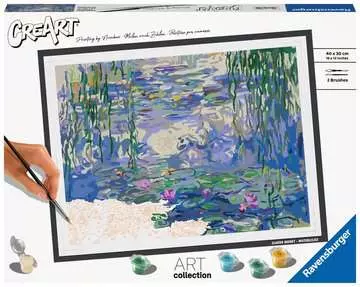 CreArt - 30x40 cm - Monet - Waterlilies Loisirs créatifs;Peinture - Numéro d’art - Image 1 - Ravensburger