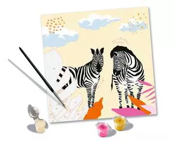 CreArt - 20x20cm - Zèbre Loisirs créatifs;Peinture - Numéro d’art - Image 9 - Ravensburger