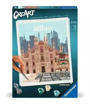 CreArt 24x30 cm Milan Loisirs créatifs;Peinture - Numéro d’art - Image 1 - Ravensburger