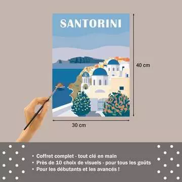 CreArt - Toiles - Santorin Loisirs créatifs;Peinture - Numéro d’art - Image 7 - Ravensburger