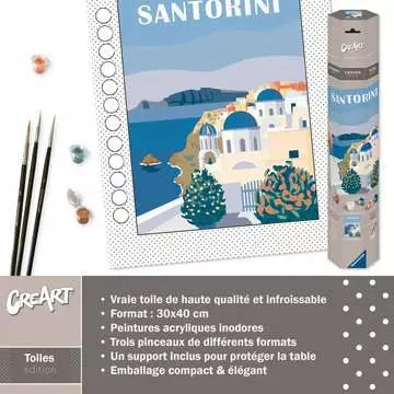 CreArt - Toiles - Santorin Loisirs créatifs;Peinture - Numéro d’art - Image 6 - Ravensburger
