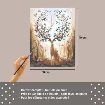 CreArt - Toiles - Cerf enchanté Loisirs créatifs;Peinture - Numéro d’art - Image 7 - Ravensburger