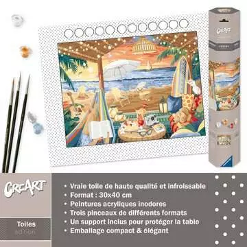 CreArt - Toiles - Cozy Cabana Loisirs créatifs;Peinture - Numéro d’art - Image 6 - Ravensburger