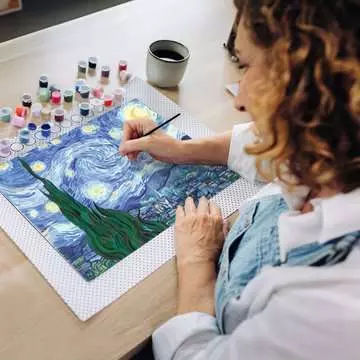 CreArt - Toiles - Van Gogh - La nuit étoilée Loisirs créatifs;Peinture - Numéro d’art - Image 8 - Ravensburger