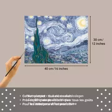 CreArt - Toiles - Van Gogh - La nuit étoilée Loisirs créatifs;Peinture - Numéro d’art - Image 5 - Ravensburger
