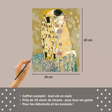 CreArt - Toiles - Klimt - Le baiser Loisirs créatifs;Peinture - Numéro d’art - Image 7 - Ravensburger