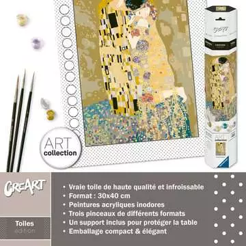 CreArt - Toiles - Klimt - Le baiser Loisirs créatifs;Peinture - Numéro d’art - Image 6 - Ravensburger