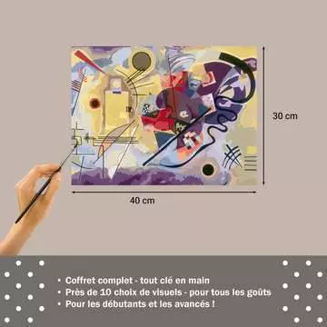 CreArt - Toiles - Kandinsky - Jaune, Rouge, Bleu Loisirs créatifs;Peinture - Numéro d’art - Image 7 - Ravensburger