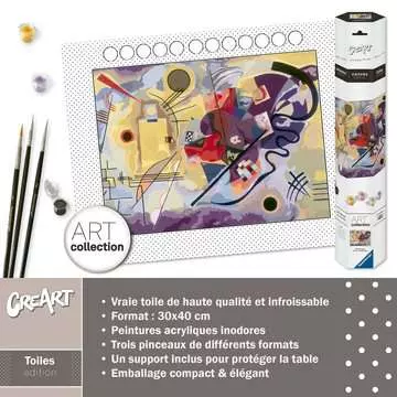 CreArt - Toiles - Kandinsky - Jaune, Rouge, Bleu Loisirs créatifs;Peinture - Numéro d’art - Image 6 - Ravensburger