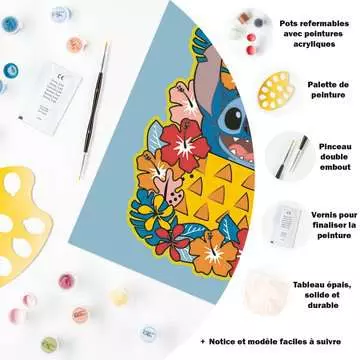 CreArt - 24x30cm - Stitch Loisirs créatifs;Peinture - Numéro d’art - Image 7 - Ravensburger