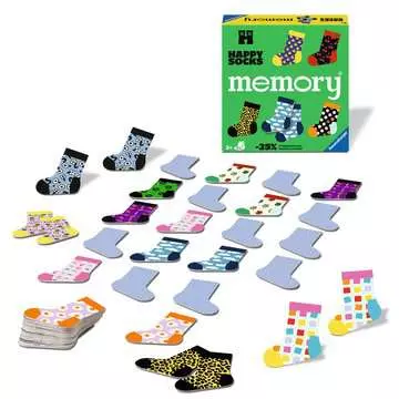 memory® Happy Socks Spel;Familjespel - bild 2 - Ravensburger