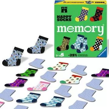 memory® Happy Socks Spel;Familjespel - bild 3 - Ravensburger