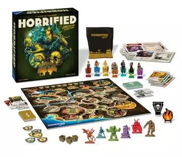 Horrified American Monsters Game Spill;Familiespill - bilde 2 - Ravensburger