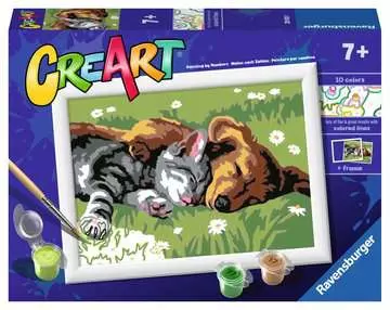 CreArt Serie E Classic - Cane e gatto dolce sonno Giochi Creativi;CreArt Bambini - immagine 1 - Ravensburger