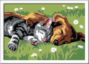 CreArt Serie E Classic - Cane e gatto dolce sonno Giochi Creativi;CreArt Bambini - immagine 2 - Ravensburger