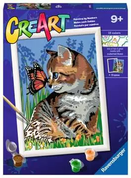 CreArt Serie D Classic - Gattino e farfalla Giochi Creativi;CreArt Bambini - immagine 1 - Ravensburger