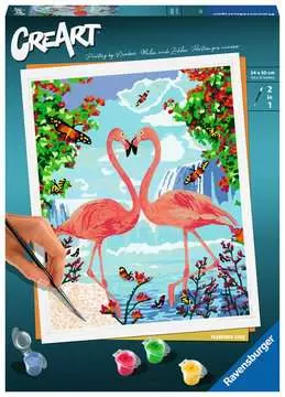 CreArt Serie Trend C - Fenicotteri innamorati Giochi Creativi;CreArt Adulti - immagine 1 - Ravensburger