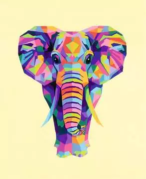 CreArt - 24x30 cm - elephant Loisirs créatifs;Peinture - Numéro d’art - Image 2 - Ravensburger