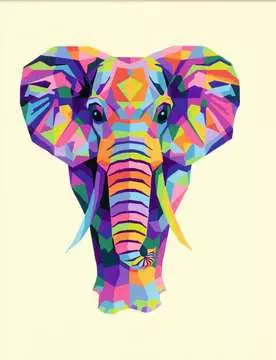 CreArt - 24x30 cm - elephant Loisirs créatifs;Peinture - Numéro d’art - Image 3 - Ravensburger