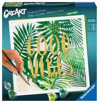 CreArt - 20x20 cm - Good vibes Loisirs créatifs;Peinture - Numéro d’art - Image 1 - Ravensburger