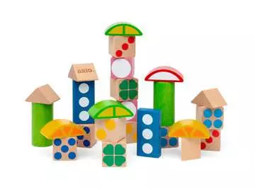 25 mönstrade träklossar Småbarns- & babyleksaker;Lärande & pedagogiska leksaker - bild 3 - Ravensburger