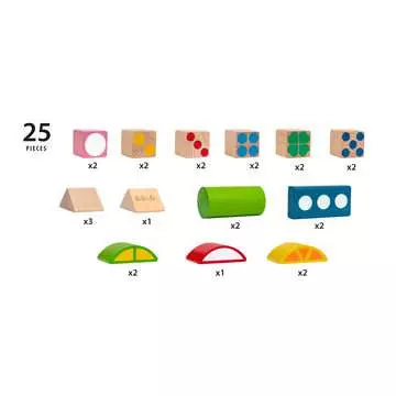 25 mönstrade träklossar Småbarns- & babyleksaker;Lärande & pedagogiska leksaker - bild 4 - Ravensburger