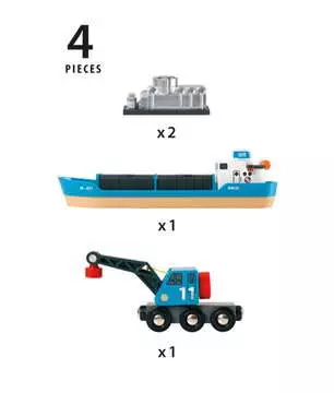 Containerfartyg Tågbanor;Tåg, vagnar & fordon - bild 5 - Ravensburger
