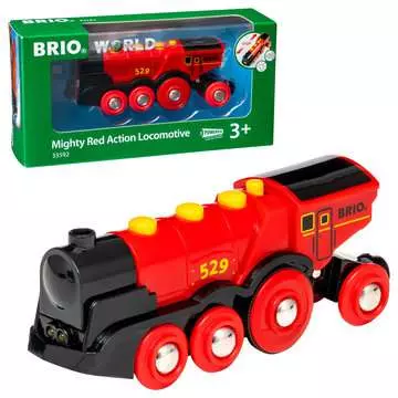 Rött action-lok Tågbanor;Tåg, vagnar & fordon - bild 4 - Ravensburger