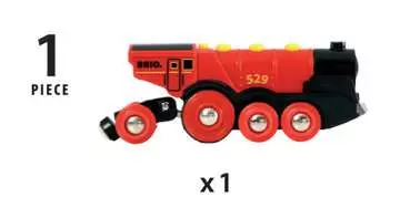 Rött action-lok Tågbanor;Tåg, vagnar & fordon - bild 8 - Ravensburger