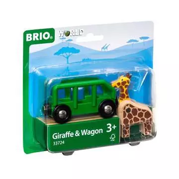 Giraff och vagn Tågbanor;Tåg, vagnar & fordon - bild 1 - Ravensburger