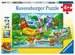Medvědí rodina kempuje 2x24 dílků 2D Puzzle;Dětské puzzle - obrázek 1 - Ravensburger