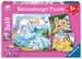 Disney Belle+Popelka+Locika 3x49 dílků 2D Puzzle;Dětské puzzle - obrázek 1 - Ravensburger