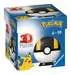 Puzzle-Ball Pokémon: Poké Ball žluto-černý 54 dílků 3D Puzzle;3D Puzzle-Balls - obrázek 1 - Ravensburger