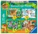 Jurský svět: Explorers 4 v 1 2D Puzzle;Dětské puzzle - obrázek 1 - Ravensburger