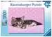 Roztomilé koťátko na růžové dece 200 dílků 2D Puzzle;Dětské puzzle - obrázek 1 - Ravensburger