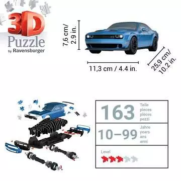 Dodge Chall.Hellcat Wideb.108p 3D Puzzles;3D Vehicles - image 5 - Ravensburger